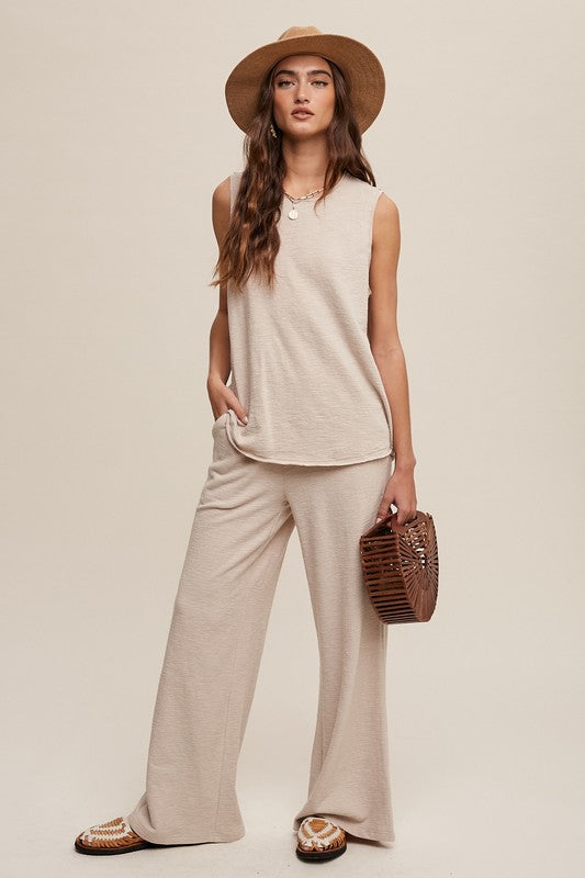 Sale! Originally $69 Soft Knit Tank and Sweat Pant Set