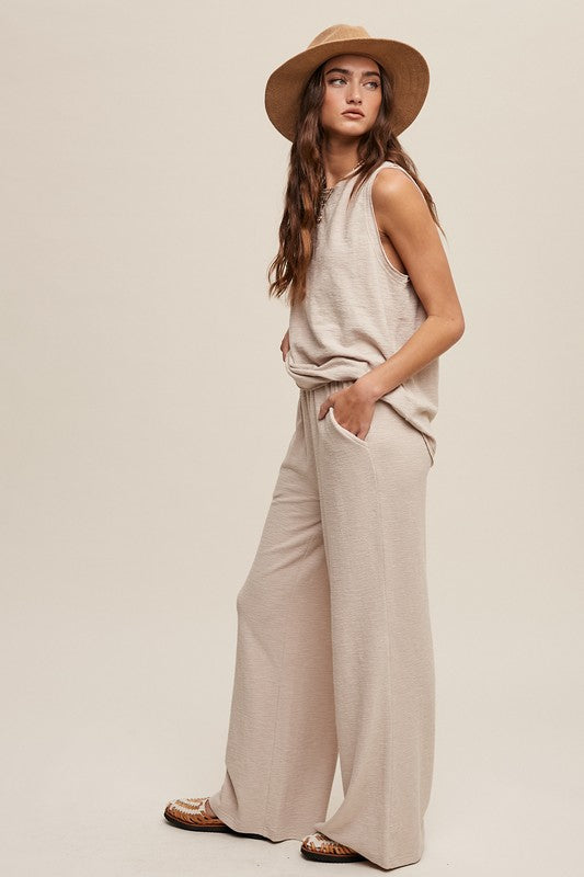 Sale! Originally $69 Soft Knit Tank and Sweat Pant Set