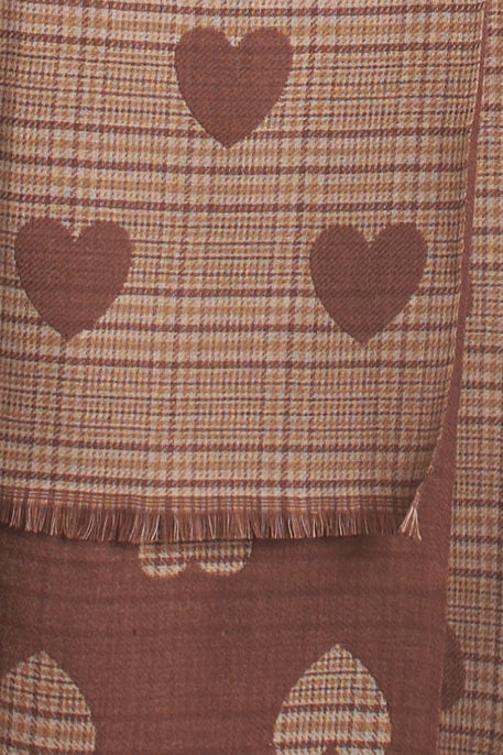 Sale! Plaid and Heart Scarf