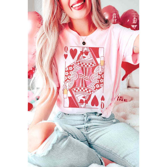 Sale! Originally $42 Pink Queen of Hears Tee